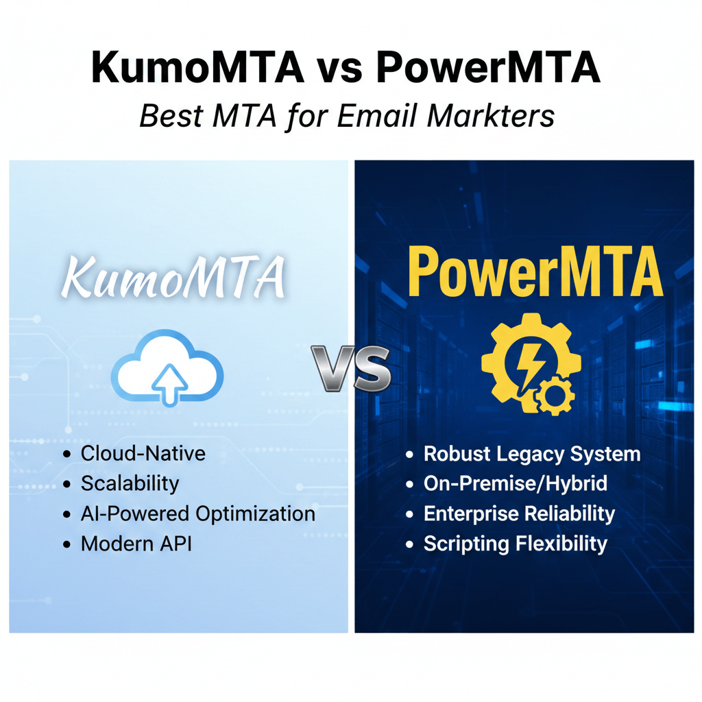 KumoMTA vs PowerMTA — Best MTA for Email Marketers