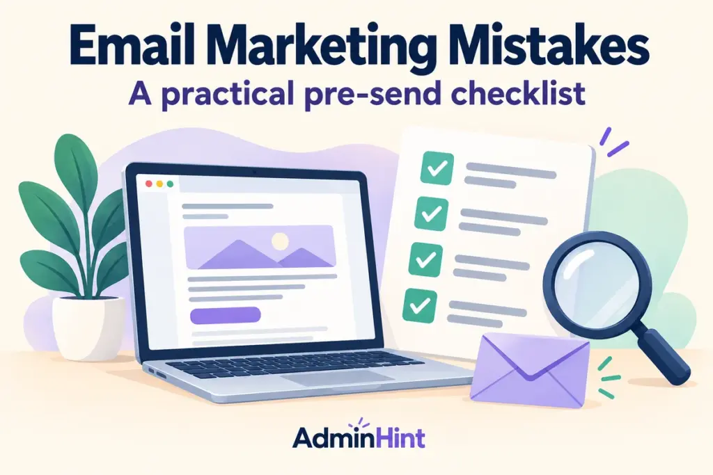 Email Marketing Mistakes: A practical pre-send checklist — conceptual illustration