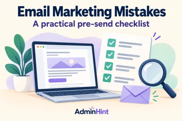 Email Marketing Mistakes: A Practical Pre-Send Checklist