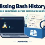 Bash History Missing After Closing a Terminal? Fix the Save Settings — illustrative Linux troubleshooting banner