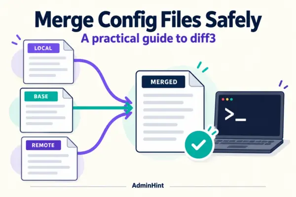 Two People Changed the Same Config File? Merge Safely with diff3