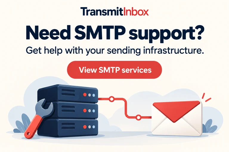 TransmitInbox — Need SMTP support? Get help with your sending infrastructure. View SMTP services